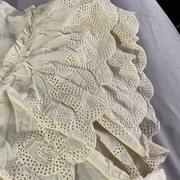 SHEIN Cream Ruffle Blouse Sold Out - Picture 4 of 6